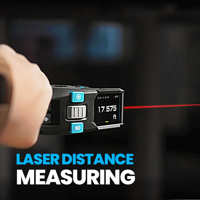 Mileseey DTX10 3-In-1 Digital Tape Measure, 330Ft Laser Measurement Tool & Auto Lock Tape with Instant Digital Readout, Extended Laser Line & Incremental Measurement.Outdoorfun Father'S Day Gift