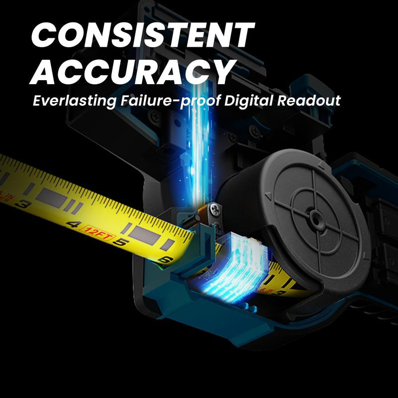 Mileseey DTX10 3-In-1 Digital Tape Measure, 330Ft Laser Measurement Tool & Auto Lock Tape with Instant Digital Readout, Extended Laser Line & Incremental Measurement.Outdoorfun Father'S Day Gift